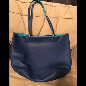 gi New York pebble stone leather tote.